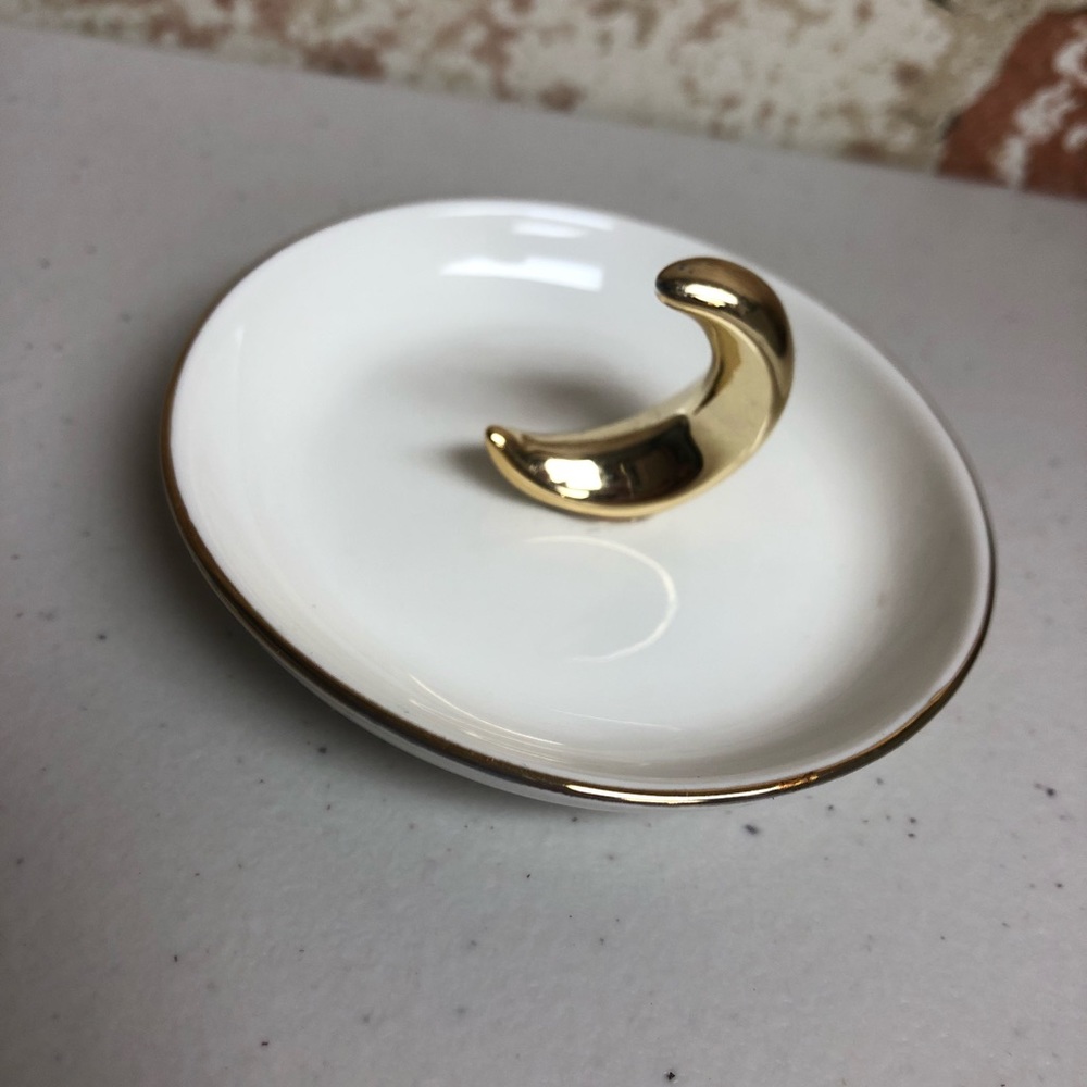 COPY - GOLD MOON RING HOLDER - Charming Charlies